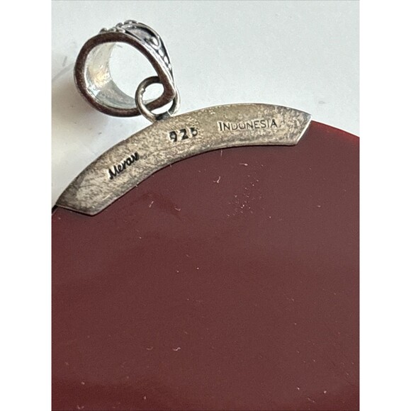 EUC MERAV INDONESIA 925 STERLING SILVER PENDANT ENHANCER 2” Shell Starburst - Picture 6 of 7